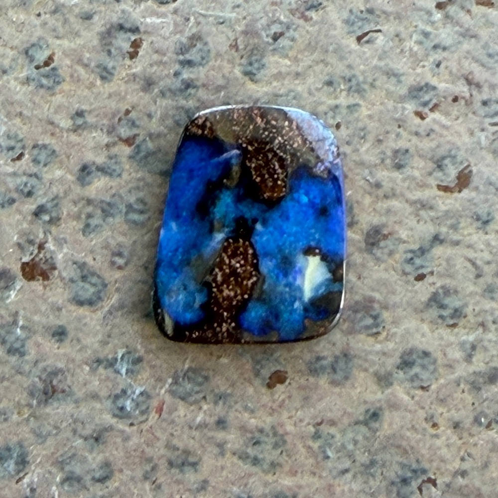 Boulder Opal Blue and Brown loose Stone 9.71 carats.